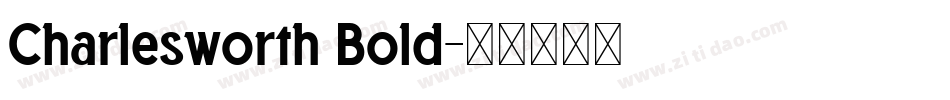 Charlesworth Bold字体转换